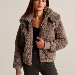 Abercrombie Sherpa Full Zip Size S NWT